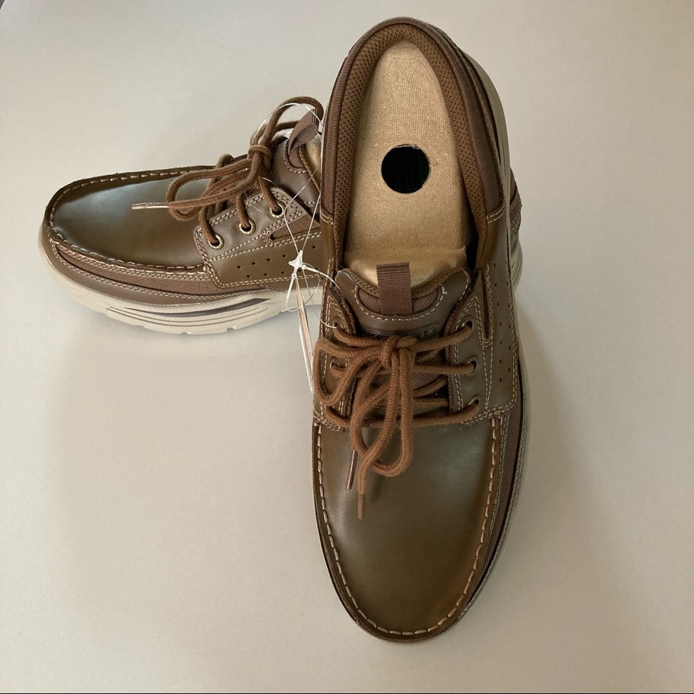 Skechers Tan Leather Men's Loafers